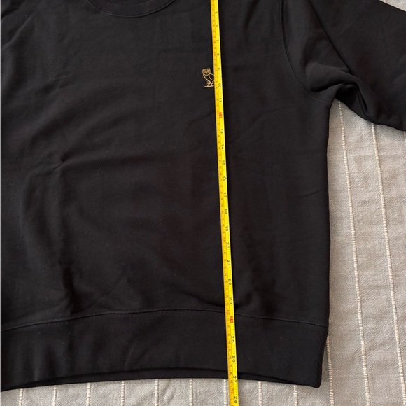 OVO Black Crew Neck Sweater with Gold Logo - Picture 15 of 16